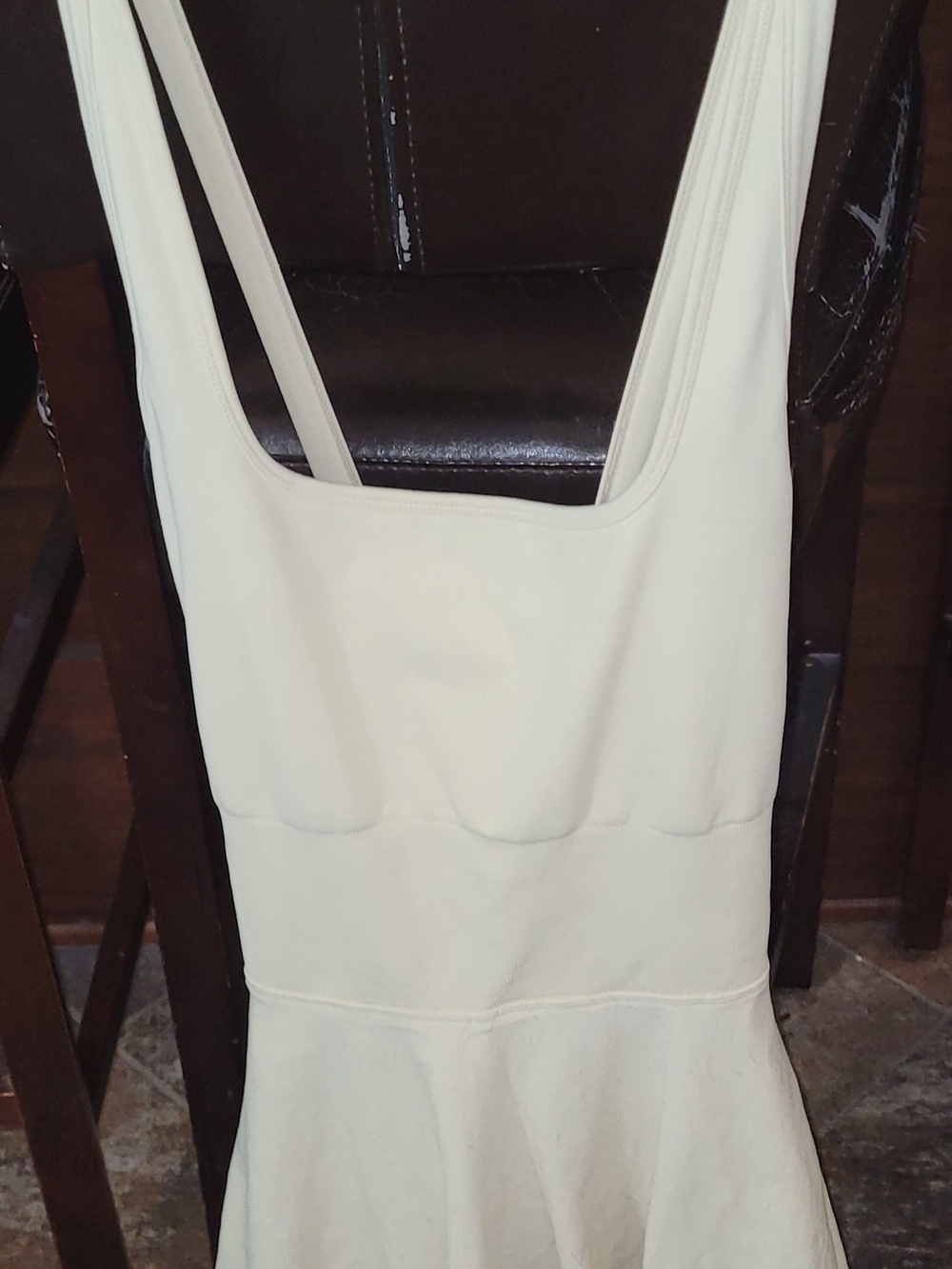 Yellow-Cream Tennis Dress